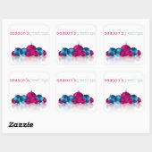 Sticker Carré Bauble de Noël (Feuille)