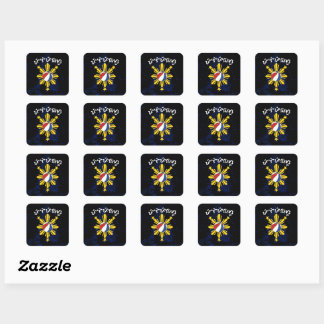 Sticker Carré Baybayin Pilipinas Basket-ball