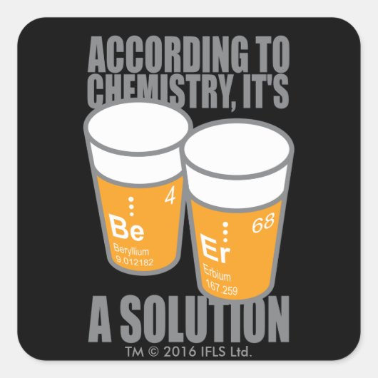 STICKER CARRÉ BE (Devant)