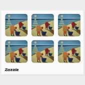 Sticker Carré Beach Bums 1997 (Feuille)
