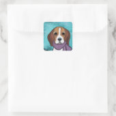 Sticker Carré Beagle (Sac)