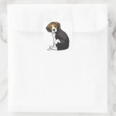 Sticker Carré Beagle Puppy (Sac)
