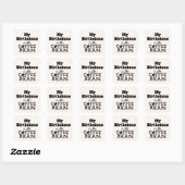 Sticker Carré Bean Coffee Birthstone (Feuille)