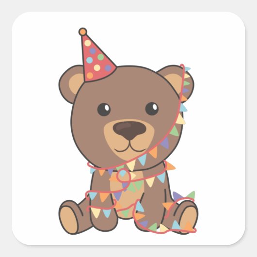 Sticker Carré Bear Bear (Devant)