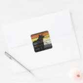 Sticker Carré Bear Pride Wood Art (Enveloppe)