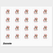 Sticker Carré Bear There (Feuille)
