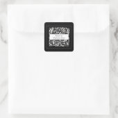 Sticker Carré Beardsley Acanthus Leaf plaque (Sac)