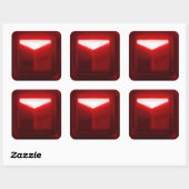 Sticker Carré Beat Saber Red Note Block Artsy (Feuille)