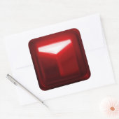 Sticker Carré Beat Saber Red Note Block Artsy (Enveloppe)