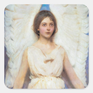 Sticker Carré Beau Angel Vintage