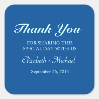 Sticker Carré Beau bleu Calla Lily Flower Vintage