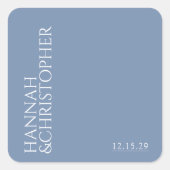 Sticker Carré Beau Mariage bleu (Devant)