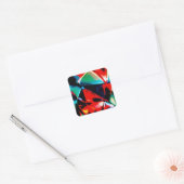 Sticker Carré Beau Mess De Couleurs (Enveloppe)