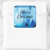 Sticker Carré Beau Noël blanc (Sac)