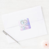 Sticker Carré Beau Pearl Heart 30e anniversaire (Enveloppe)