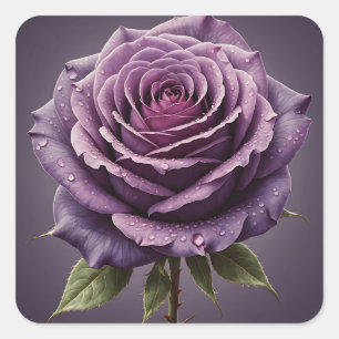 Sticker Carré Beau rose violet