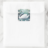 Sticker Carré Beau Swan (Sac)