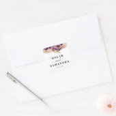 Sticker Carré Beauté Branchée Figs Violets & Pampas (Enveloppe)