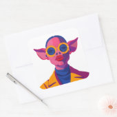 Sticker Carré Beauté porcine (Enveloppe)