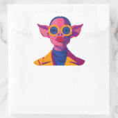 Sticker Carré Beauté porcine (Sac)