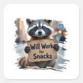 Sticker Carré beautiful design humor (Devant)