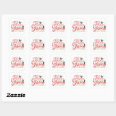 Sticker Carré Beautiful Gift for those glam relatives (Feuille)