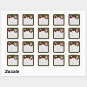 Sticker Carré Bébé Colombe (Feuille)