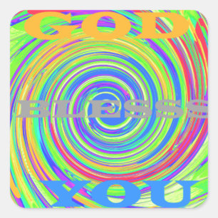 Sticker Carré Bébé Enfants Dieu vous bénisse..png