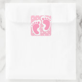 Sticker Carré Bébé fille (Sac)