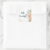 Sticker Carré Bébé fille I (Sac)