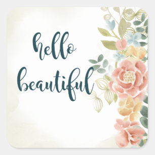 Sticker Carré Bébé fille I