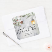 Sticker Carré Bébé il fait froid dehors à feuillage persistant m (Enveloppe)