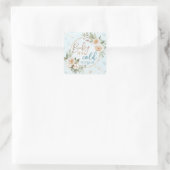 Sticker Carré Bébé Il Fait Froid Dehors Douche de Noces Bébé Pai (Sac)