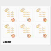 Sticker Carré bébé jalebi (Feuille)