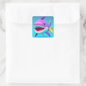 Sticker Carré Bébé requin (Sac)