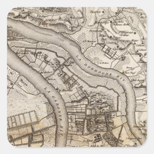 Sticker Carré Bec d'Ambes (Devant)