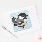 Sticker Carré Bécasseau noir Birdorable (Enveloppe)