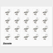 Sticker Carré Bécasseau tacheté (Feuille)