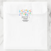 Sticker Carré Béchers et flacons Amusants Motif (Sac)