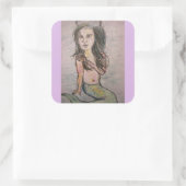 Sticker Carré Beehive Mermaid (Sac)