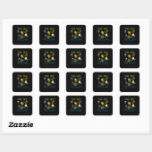 Sticker Carré Beekeeper Gift | Plant These Save The Bees (Feuille)