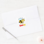 Sticker Carré BEESY Bee très occupée (Enveloppe)