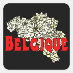 Sticker Carré Belgique
