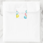 Sticker Carré Belle aquarelle brillante Joyeux anniversaire (Sac)
