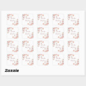 Sticker Carré Belle Babyshower Pastel (Feuille)