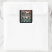 Sticker Carré Belle conception de basket-ball (Sac)