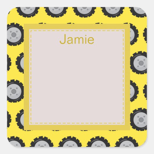 Sticker Carré Belle construction (Devant)