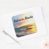 STICKER CARRÉ BELLE CROYANCE EN MIRACLES SCELER DESIGN (Enveloppe)