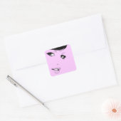 Sticker Carré Belle Dame (Enveloppe)