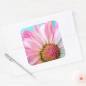 Sticker Carré Belle Fleur rose Gros plan Photo (Enveloppe)